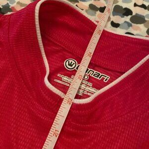 Canari cycling jersey - Bright Pink & Black with Flower Accents - S/M